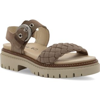 Naot Grove Lug Sandal in Almond Suede at Nordstrom Rack, Size 10Us / 41Eu