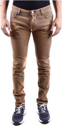 Jacob Cohen Klassieke Denim Jeans voor Heren - Heren - Slim Fit Jeans - Bruin - W30 - Denim - Jeans