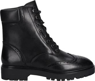 Ralph Lauren Allyson-Boots-Bootie - Dames - Veterlaarzen - Zwart - 40 EU - Katoen - Schoenen