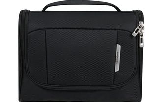 Samsonite Kulturbeutel SAMSONITE RESPARK TOILET, Damen, Gr. B/H/T: 18,5cm x 11,5cm x 26,5cm, schwarz, Polyester, Taschen Kulturbeutel