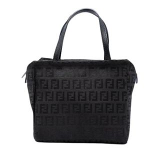 Fendi Pre-owned Vintage Canvas Handbag - Dames - Pre-owned - Zwart - Maat: ONE Size Leer