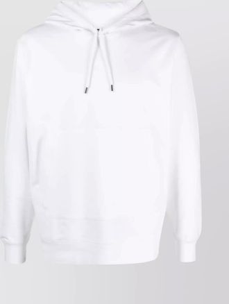C.P. Company logo cotton hoodie with drawstring hood