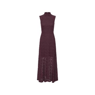 Rotate Lace Flared Maxi Dress