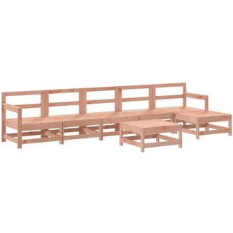 vidaXL Juego De Muebles De Jard&iacute;n 7 Pzas Madera Maciza Abeto Douglas Vidaxl