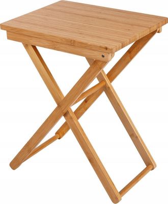 WENKO Maui Mesa Plegable Bamb&uacute; Natural Resistente