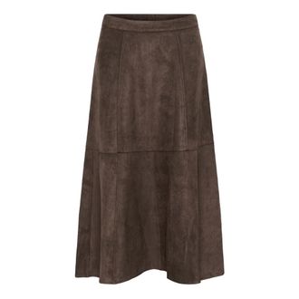 Saint Tropez Falda Shadow SZ - Skirts - Mujer - Marr&oacute;n - L