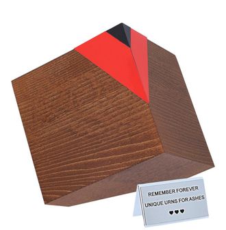 OEM Urna Cineraria Geometrica In Legno Per Adulti Urna Cineraria Geometrica In Legno Per Adulti
