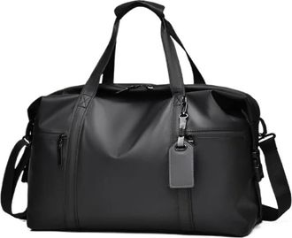 Generic Mens Gym Bag - Black Adjustable Shoulder Strap Duffel,Compatible For Travel and Sports Lovers, Fitness Gear(Black L)