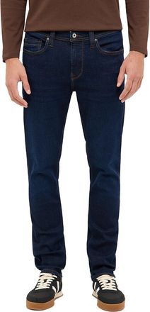 Mustang Slim-fit-Jeans MUSTANG Herren Style Vegas Slim, Herren, Gr. 29, L&auml;nge 32, 902 dunkelblau, Denim/Jeans, 98% Baumwolle, 2% Elasthan, slim fit, Jeans Sli