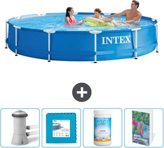 Intex Piscina Con Estructura Redonda - 366x76 Cm - 7-piezas Scb114