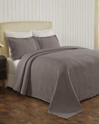 Superior Cascade Jacquard Matelasse 3Pc Cotton Bedspread Set