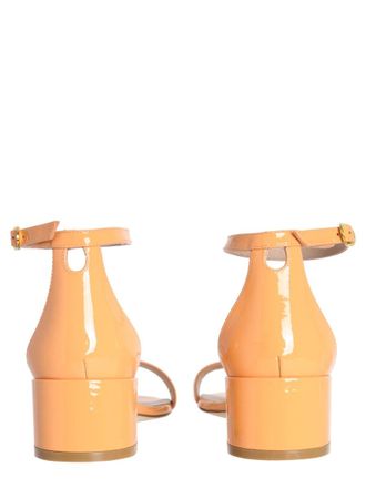 Stuart Weitzman Nudist Curve 35 Block Sandals - Yellow