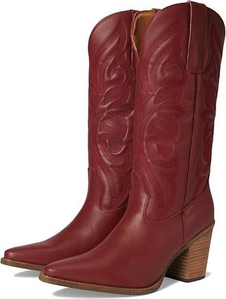 Dingo Hensley Cowboy Womens Boots Red : 9.5 B - Medium, Leather