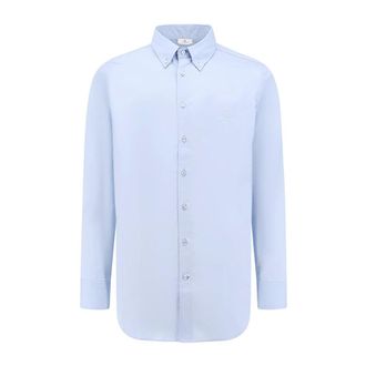 Etro Etro, Casual Shirts, male, Blue, Size: 5XL Blue Button-Down Long Sleeve T-shirt