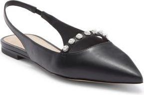 Stuart Weitzman Faux Pearl Slingback Pump in Black at Nordstrom Rack, Size 9.5