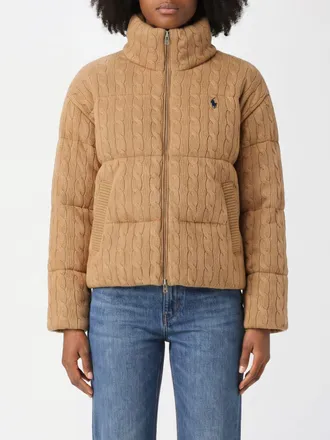 Polo Ralph Lauren Giubbotto corto trapuntato in lana e cashmere con logo Pony