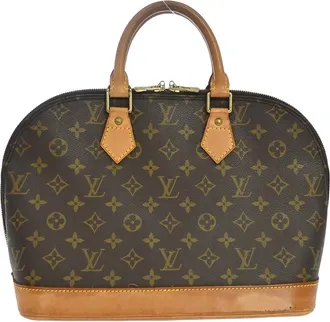 Louis Vuitton Alma Monogram Brown Canvas Handbag (Pre-Owned)