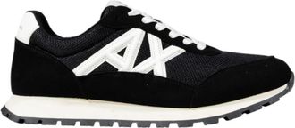 A|X Armani Exchange Sportieve Heren Sneakers Xm 001960 Af 19388 - Heren - Sneakers - Zwart - 42 EU - Polyester - Schoenen