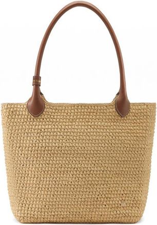 Helen Kaminski Ampara Woven Tote Bag in Natural/Cotto at Nordstrom