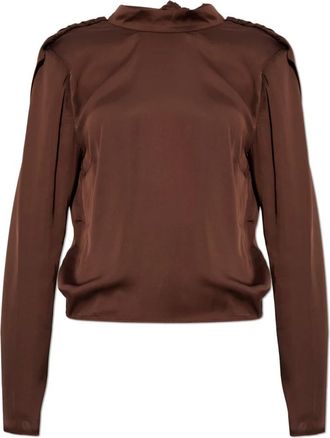 Rotate Mujer, Blusas y Camisas, Marrón, Talla: L