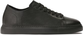 Kazar Lage zwarte sneakers - Heren - Sneakers - Zwart - 41 EU - Leer - Schoenen