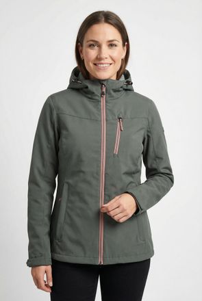 Killtec Softshelljacke KILLTEC KOS 89 WMN SFTSHLL JCKT, Damen, Gr. 34, sage, Obermaterial: 100% Polyester. Futter: 100% Polyester, Jacken Softshelljacke
