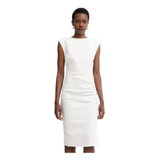 Pinko Pinko - Alissa Midi Jurk - Dames - Jurken - Wit - Maat: XS Katoen