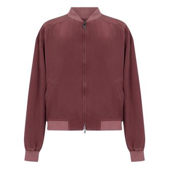 Versace Silk Bomber - Heren - Bomber jackets - Roze - L - Jassen