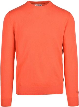 MC2 Saint Barth Truien & Vesten, Heren, Oranje, M, Wol, Pullover Girocollo