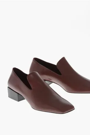 Ferragamo Leather Loafers CARMELITA with Square Toe 4 cm Heel size 41