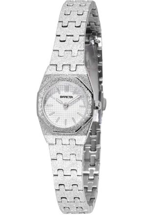 Invicta Mini 49870 Dames Horloge - Quartz Uurwerk - Roestvrij Staal met zilveren Wijzerplaat - 19mm