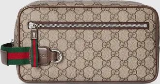 Gucci Medium GG Toiletry Case, Beige, GG Canvas
