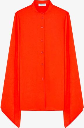 Serena Bute Kimono Sleeve Shirt - Bright Red