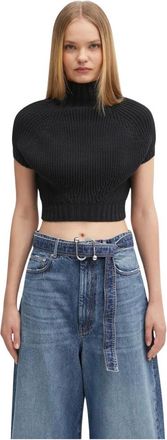 Sportmax Jersey de cuello alto - Knitwear - Mujer - Negro - S