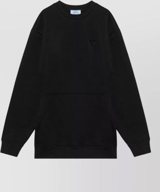 Prada short plush sweatshirt dress