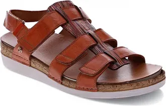 Revere Comfort Shoes Womens Santorini Gladiator Sandal In Mango