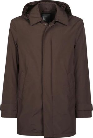 Herno 2-Layer Windstopper Parka - Heren - Dons jassen - Bruin - M - Leer - Jassen