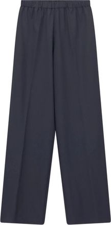 Fabiana Filippi Wide Broeken - Dames - Wijde Broeken - Blauw - S - Wol - Broeken