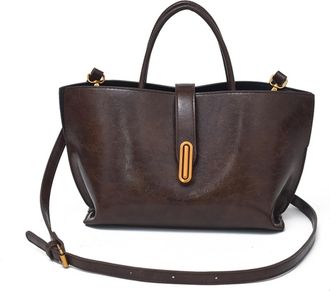 Generic Bucket Bags for Women Vintage Crossbody Bag Faux Leather Top Handle Tote Bag Perfect for Everyday Use and Special Occasions (Coffee-A)