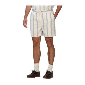 Les Deux Lawson Stripe Shorts - Heren - Korte broeken - Beige - Maat: XL