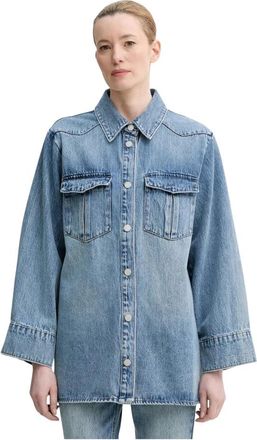 Gestuz Denim Shirt - Dames - Spijkeroverhemden - Blauw - M - Denim - Overhemden