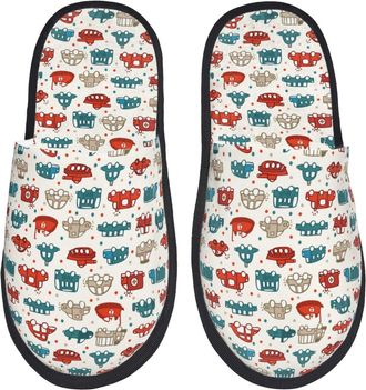 Generic Artoon Car Men Women Shoes Cosy House Slippers Soft Sliders For Bedroom Winter Outdoor L