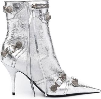 Balenciaga Silver Silver Leather Boots