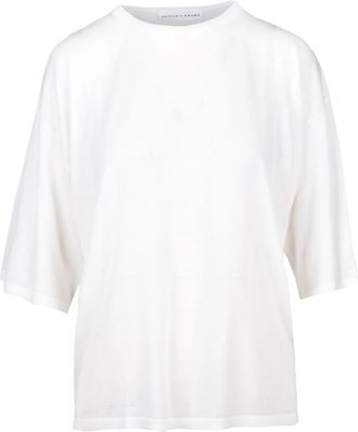 Skills & Genes Katoenen T-shirt met uniek ontwerp - Dames - T-shirts - Wit - S - Katoen - Tops