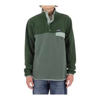 Patagonia Pullover Synchilla Snap-T Leggero - - Sport - Uomo - Verde - S