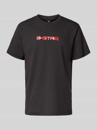 G-Star T-Shirt mit Label-Print in Black, Größe XXL