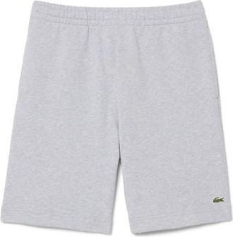 Lacoste Cotton Fleece Sweat Shorts in Silver Chine at Nordstrom, Size 3