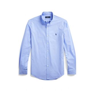 Polo Ralph Lauren Ultra Stretch Katoen Poplin Overhemd - Heren - Casual Overhemden - Blauw - 2XL - Katoen - Overhemden