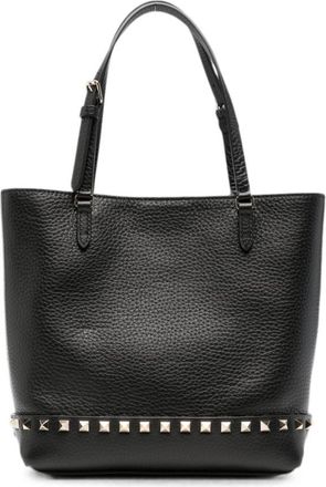 Valentino Garavani Black Rockstud Small Tote