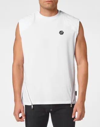 Philipp Plein T-Shirt Round Neck Hexagon Men in White at Nordstrom, Size Xxx-Large